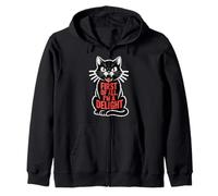 Funny Black Cat First of All I'm a Delight Roaring Cat Lover Sudadera con Capucha