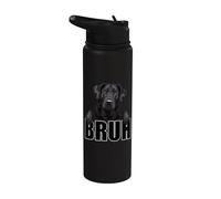 Funny Black Lab Bruh Labrador Dog Lover Hombres Niños Niños Stainless Steel Insulated Water Bottle