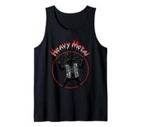 Funny Black Labrador Heavy-Metal Rock Música Metalhand Camiseta sin Mangas