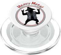 Funny Black Labrador Heavy-Metal Rock Música Metalhand PopSockets PopGrip para MagSafe