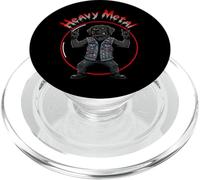Funny Black Labrador Heavy-Metal Rock Música Metalhand PopSockets PopGrip para MagSafe