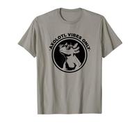 Funny Black Logo Sunglasses Lover Axolotl Vibes Only Camiseta