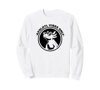 Funny Black Logo Sunglasses Lover Axolotl Vibes Only Sudadera