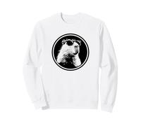 Funny Black Logo Sunglasses Lover Chill Capybara Vibes Sudadera