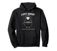Funny Black Lost Sheep Humor Cristiano 777 Cita de fe Sudadera con Capucha