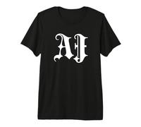 Funny Blackletter Font First Name AJ Goth Camiseta Premium
