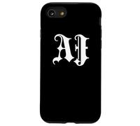 Funny Blackletter Font First Name AJ Goth Carcasa para iPhone SE (2020) / 7/8