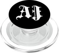 Funny Blackletter Font First Name AJ Goth PopSockets PopGrip para MagSafe