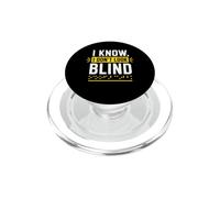 Funny Blindness Awareness Braille I Know I Don't Look Blind PopSockets PopGrip para MagSafe