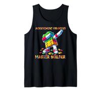 Funny Blocks Bricks Toy Achievement Unlocked Master Builder Camiseta sin Mangas