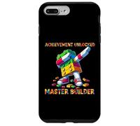 Funny Blocks Bricks Toy Achievement Unlocked Master Builder Carcasa para iPhone 7 Plus/8 Plus