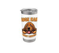 Funny Bloodhound | Huge Ears Peor oyente, Bloodhound Dog Vaso térmico de acero inoxidable de doble pared