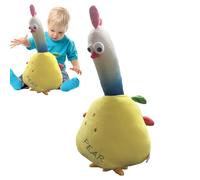 Funny Blue Neck Chicken Cartoon Pear Shape Rooster Stuffed Animal Soft Cotton Comfort Pillow Large Size 60x40x25cm 100x50x40cm Stress Relief Hugging Doll Sleeping Toy For Kids Boys Girls ADU