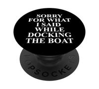 Funny Boater Apparel - Divertido diseño de navegantes PopSockets PopGrip Adhesivo