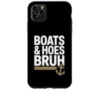 Funny Boats And Hoes Bruh Funny Boat Party Boat 4th Of July Carcasa para iPhone 11 Pro Max