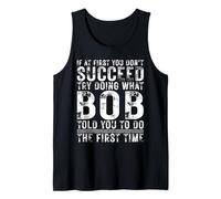 Funny Bob If At First You Don't Succeed Birthday Bob Camiseta sin Mangas