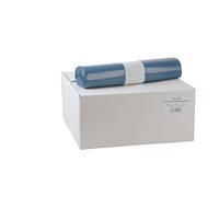 Funny - Bolsas de basura de polietileno de baja densidad (PEBD, 120 l de capacidad, tipo 70, 1 rollo de 250 unidades), color azul
