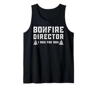 Funny Bonfire Director I Run You Run Bonfire Night Graphic Camiseta sin Mangas