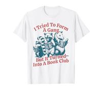 Funny Book Club Retro Bibliotecario, Bookworm Camiseta