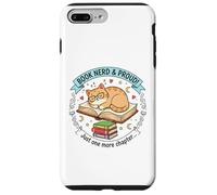 Funny Bookworm Book Lover Reader Cat Design Gift Hombres Mujeres Carcasa para iPhone 7 Plus/8 Plus