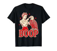 Funny Boop Eagle 4th of July Vintage Patriotic Women USA Camiseta