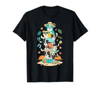 Funny Border Collie Vacaciones de Verano Familia Playa Mujer Hombre Camiseta