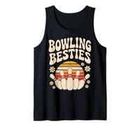 Funny Bowling Besties Cute Ten Pin Bowlers Boy Girls Teen Camiseta sin Mangas
