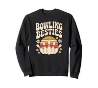 Funny Bowling Besties Cute Ten Pin Bowlers Boy Girls Teen Sudadera