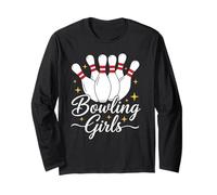 Funny Bowling Girls, Equipo de Bolos para Mujer, Genial Jugador de Bolos Manga Larga