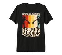 Funny Bowling Padre e Hija Cita Papá Bowler Camiseta Premium