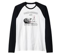Funny Bowling Pocket Obsessed 10 Pin Cursed Bowler Camiseta Manga Raglan