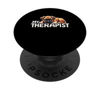 Funny Box Puppy My Therapist Boxer PopSockets PopGrip Adhesivo