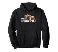Funny Box Puppy My Therapist Boxer Sudadera con Capucha