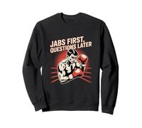 Funny Boxer Memes Jabs Primeras preguntas después Boxeo divertido Sudadera