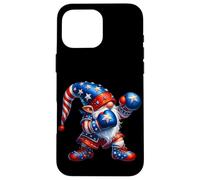 Funny Boxing GNOME In American Flag Outfit For Men Patriotic Carcasa para iPhone 16 Pro MAX