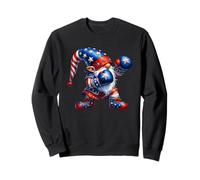 Funny Boxing GNOME In American Flag Outfit For Men Patriotic Sudadera
