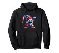 Funny Boxing GNOME In American Flag Outfit For Men Patriotic Sudadera con Capucha