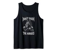 Funny Boxing Metal Don't Push The Horses Camiseta sin Mangas