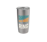 Funny Boxing MMA Champions están hechos en el ring Vaso térmico de acero inoxidable de doble pared