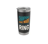Funny Boxing MMA Champions están hechos en el ring Vaso térmico de acero inoxidable de doble pared