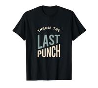 Funny Boxing MMA Lanza el último Golpe Camiseta gráfica económica, Hombre, Negro, XL