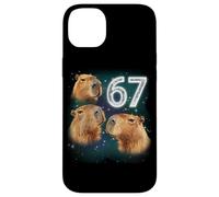 Funny Boys Girls 67 Meme Capybara Howling at The Moon 6 7 Carcasa para iPhone 14 Plus