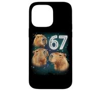 Funny Boys Girls 67 Meme Capybara Howling at The Moon 6 7 Carcasa para iPhone 14 Pro MAX