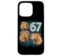 Funny Boys Girls 67 Meme Capybara Howling at The Moon 6 7 Carcasa para iPhone 15 Pro MAX