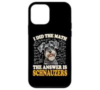 Funny Boys Girls Kids I Did The Math Answer Schnauzers Lover Carcasa para iPhone 12 Mini