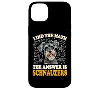 Funny Boys Girls Kids I Did The Math Answer Schnauzers Lover Carcasa para iPhone 14 Plus