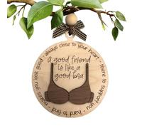 Funny Bra Ornament - Car Rearview Mirror Pendant | Friendship Quote Wooden