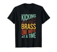 Funny Brass Instrument Pun, músico de Jazz, músico de latón Camiseta gráfica económica, Hombre, Negro, XL