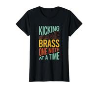 Funny Brass Instrument Pun, músico de Jazz, músico de latón Camiseta gráfica económica, Mujer, Negro, XL