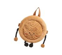 Funny Bread Inspired Plush Crossbody Bag with Adjustable Strap and Multi Compartment for Daily Essential Funny Foodie Inspired Shoulder Bag